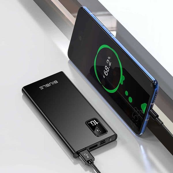 10000mAh portable power pack with dual USB external battery pack suitable for iPhone 13 12 11 Poverbank M241026