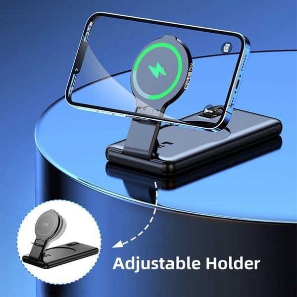 Hot Sale 10000mAh power pack dual USB 15W magnetic wireless charger power pack suitable for iPhone 15 22.5W fast charging station T241026