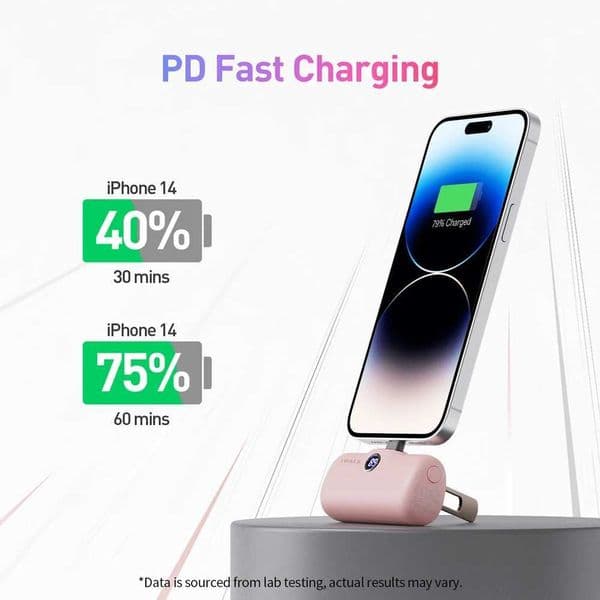 Hot Sale IWALK New Portable Capsule Power Pack Fast Charging 5000mAh Stand Mobile Power Pack Compatible with iPhone 8-14 Lightning T241026