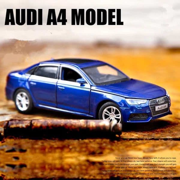1 32 A4 alloy car model die-casting metal toy car model high simulation sound and light collection childrens toy gifts M241025