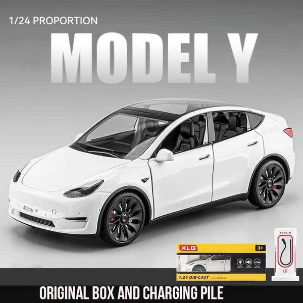 1 24 Tesla Model Y SUV Alloy Toy Diecasts Vehicles Metal Model Car Decoration for Kids Gift Toy M241025
