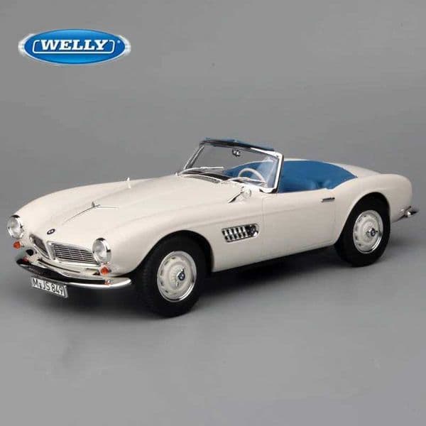 WELLY 1 24 BMW 507 Alloy Sports Car Model Diecast Metal Classic Car Vehicles Model High Simulation Collection Childrens Toy Gifts M241025