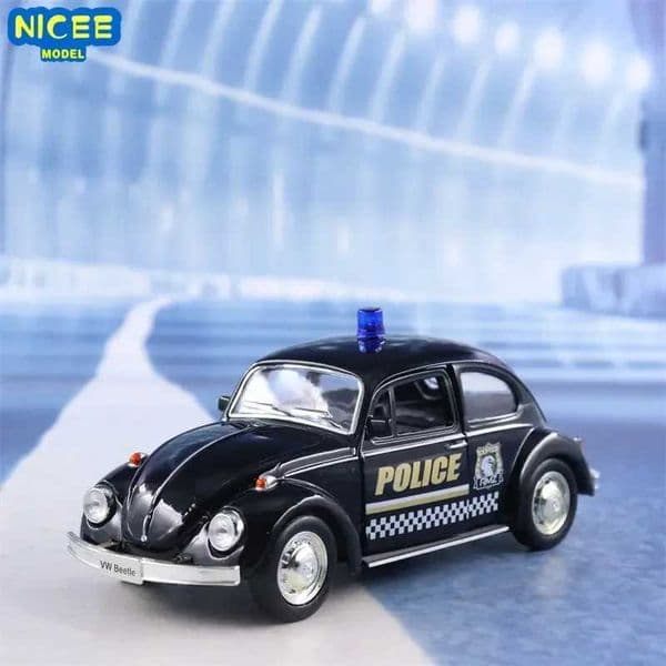 1 36 1967 Volkswagen Beetle Police Car High Simulation Die Casting Car Metal Alloy Model Car Childrens Toy Collection Gift X7 M241025