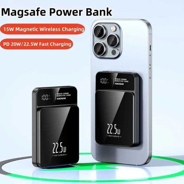 New Arrival 5000mAh magnetic wireless power pack 22.5W fast charging iPhone 15 power pack portable charger backup battery Z241026