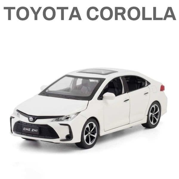 High Quality 1 32 Toyota Corolla hybrid alloy cars Diecasts and toy cars car models sound and lighting childrens toys T241025
