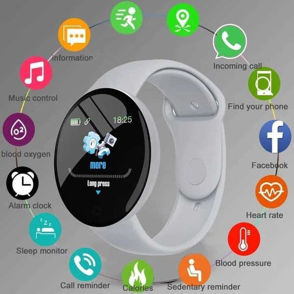 D18 Music Smart Bracelet Smartwatch Circar Color Sn Mtiple Sports Modes Call Information Reminder Photo Taking 2026J260530