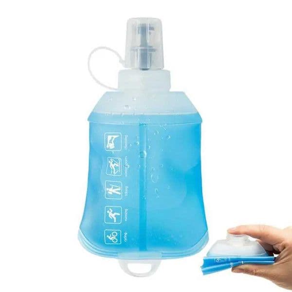 150ml Folding Water Bottlapsible Soft TPU Portable Flask For Sport Cycling Running Camping Travel Hiking Hydration PackXJ241026