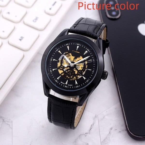 Longi 2026 luxury mens watches Three needle series automatic Mechanical watch designer wristwatches Top luxury brand Genuine leather strap