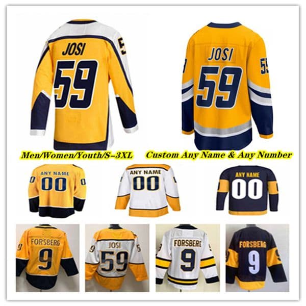 Steven Stamkos Ice Hockey Jerseys Ryan O'Reilly Filip Forsberg Roman Josi Juuse Saros Luke Evangelista Jonathan Marchessault Brady Skjei Luke Schenn Tommy Novak