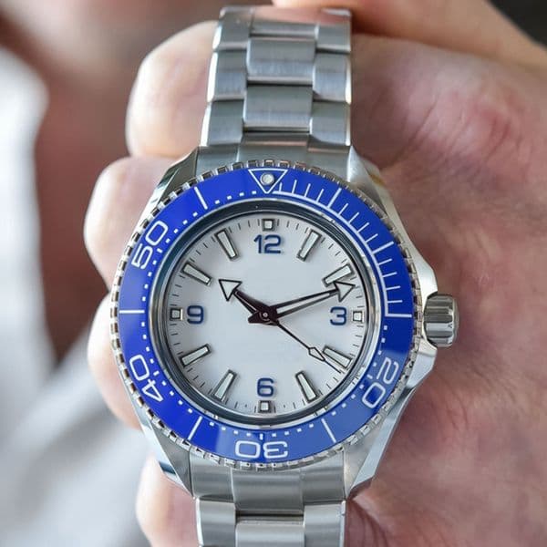 Mens Summer Deeps Watches 45.5 mm Ceramic Bezel No Date Flod Clasp Automatic Mechanical Designer Watches di lusso Luxury Master Watch Wristwatch eer8