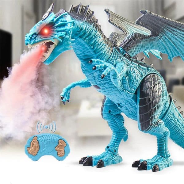45 CM Dinosaur Spray Dragon Roar Walking Electric Remote Control Simulation Animal Model Kids Toys Children Boys Birthday Gift 241025