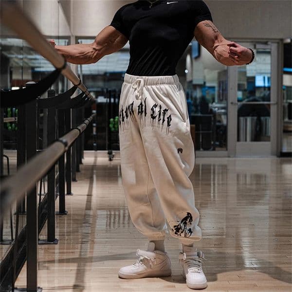 Autumn Spring Mens Gym Joggers Cotton Pants Streetwear Sweatpants Sport Leggings Trousers Fitness Bodybuilding Bottoms 241024
