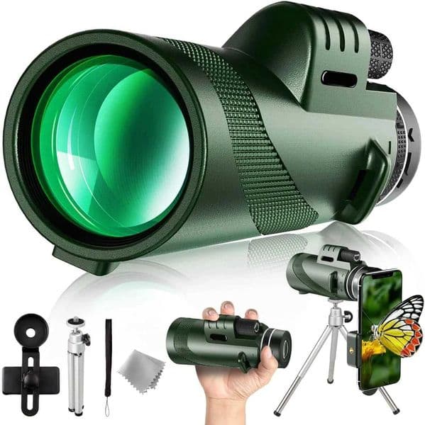 5000M Portable Zoom HD Telescope Folding Mini Powerful Monocular Telescope for Low Night Vision Hunting Outdoor Camping TravelXJ241028