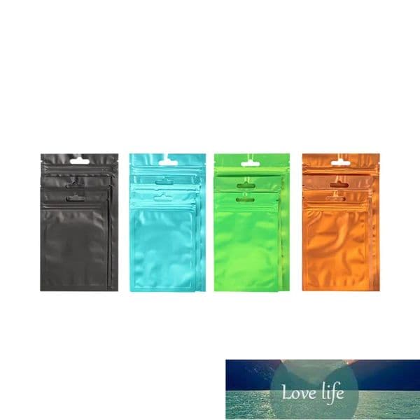 High-end Rice Packaging Bags, Color Mylar Phone Case Storage Package Reusable, 100pcs/Lot Front Matte Transparent Plating Foil Zip Lock Bag, Pack Watch Pouch