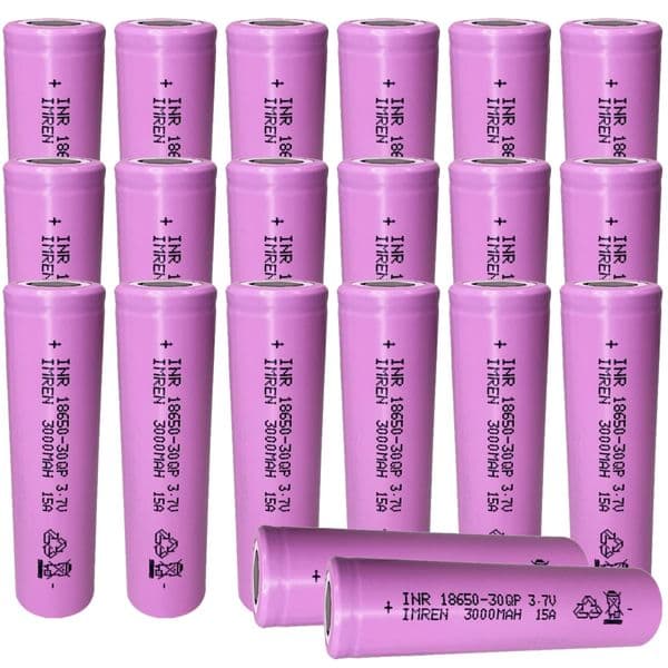 IMREN 3.7 Volt 3000mAh 18650 Lithium-Ion Battery - Ideal for Headlamps & Flashlights