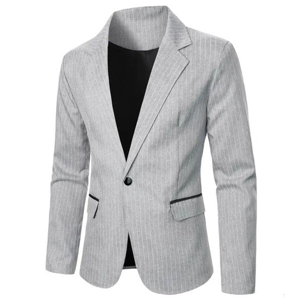Mens suit with simple lines casual style mens jacket wedding banquet business banquet stage mens jacket 241028