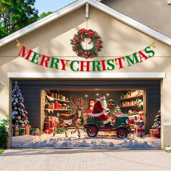 Peryiter 6 x 13 ft Christmas Nativity Garage Banner Joy to The World Door Cover Holy Night Outdoor Banner Backdrop Christmas JesXJ241029