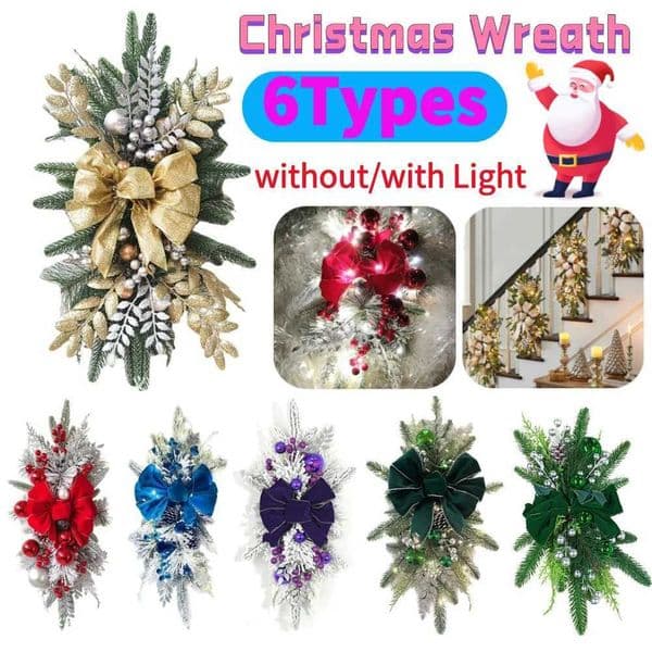 Christmas wreath without/with atmospheric light pendant W241029