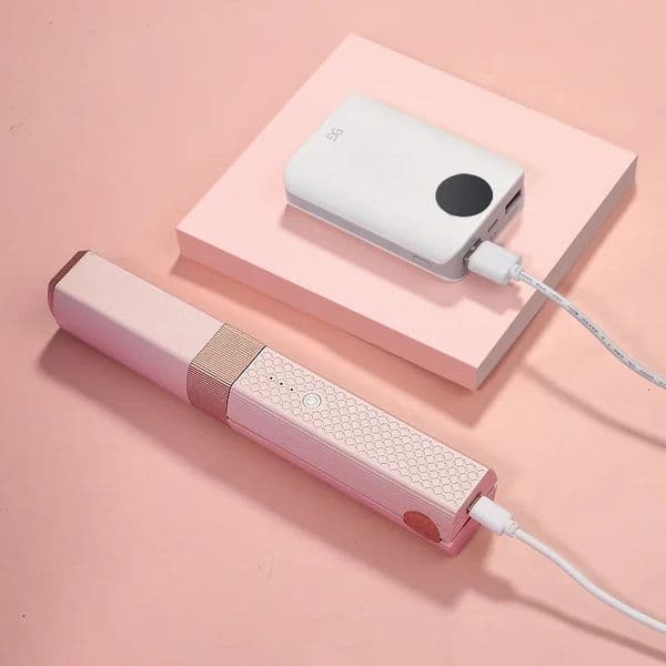 Luxury Cordless Usb Straightener Mini Ceramic Curler Portable Flat Iron hair straightening Fast Shipping Y260526