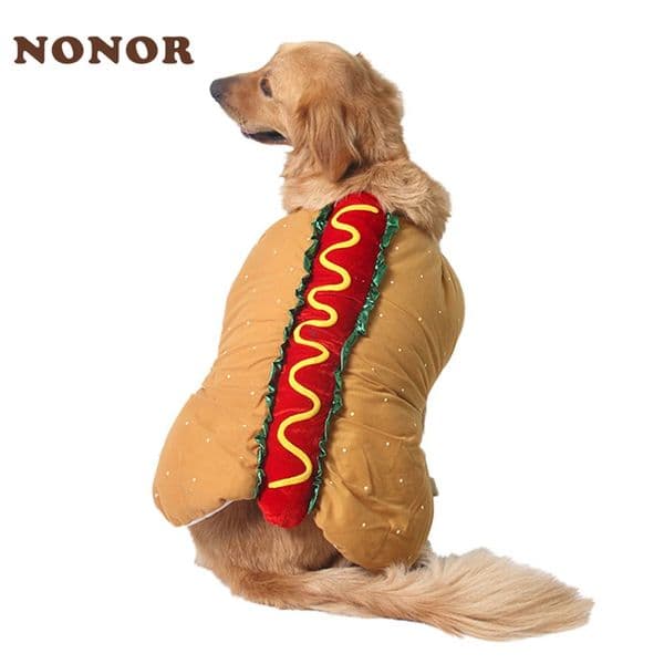 NONOR Pet Costume Dog Shaped Dachshund Sausage Adjustable Clothes Funny Warmer for Puppy Cat Supplies 241028