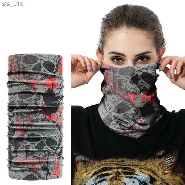 Half Face Mask 1 piece of climbing hiking scarf sports headband mens Bandanas motorcycle Turban outdoor bicycle face mask H241031