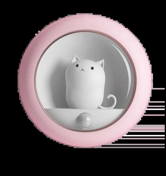 Mini Childrens Night Light Cute Cartoon Cat Animal Baby Night Light Family Bedroom Childrens LED Night Light Birthday Gift W241029