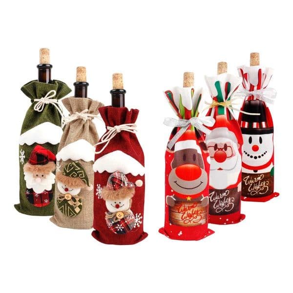 Christmas Wine Bottle Cap Merry Christmas Home Decoration 2023 Christmas Celebration Christmas Gift Navidad Happy New Year 2024 W241029