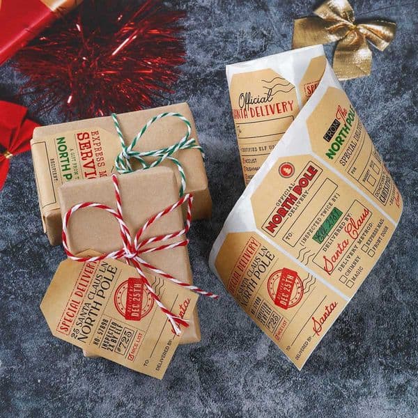 Christmas gift box stickers Merry Christmas home decoration 2024 Navidad Kerst Christmas decoration Merry Christmas and New Year gifts 2025 W241029
