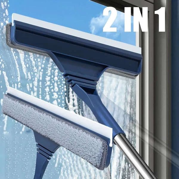 Organization 2 Housekeeping Other In 1 Window Mesh Screen Brush Cleaner Magic Broom Wiper Telescc Long Handle Mop Squeegee Cleaning Tool 231206 306