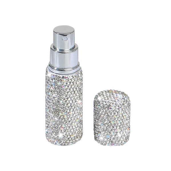 10ML Bling Perfume Spray Bottle, Rhinestone Travel Refillable Perfume Atomizer Bottle Bling Portable Mini Perfume Spray Dispensers Botella De Perfume En Aerosol
