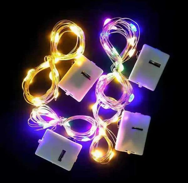 1 piece of LED decorative light LED copper wire light battery powered outdoor string light fairy light New Years gift W241029