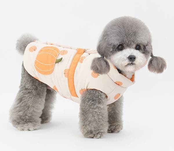 High-end Dog Heavy Warm Pet Padded Coat with Matching Leash D rings Dog Jacket Vest