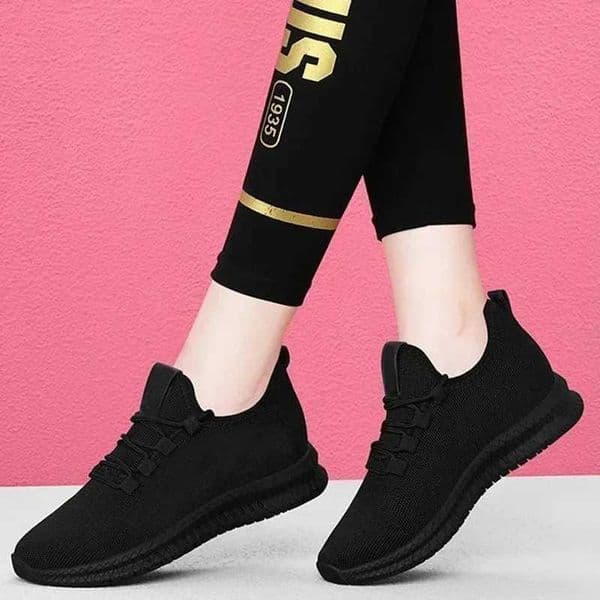 High Quality Womens Breathable Non-slip Platform Fashion Autumn New Casual Shoes Korean Running Shoes Black Sneakers Shoes for Women T241217