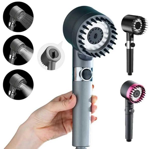 High-pressure Shower Bathro massaging a 6-in-1 Shower Filter 3-mode Adjustable Spray Shower Faucet Bathro Accessories M241030