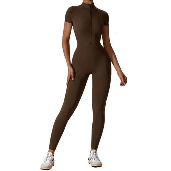 Womens tracksuit Set Jumpsuits One Piece Workout Short Slve Rompers Sportswear Gym Set Workout Clothes for Women 241029 L251211K5Y3