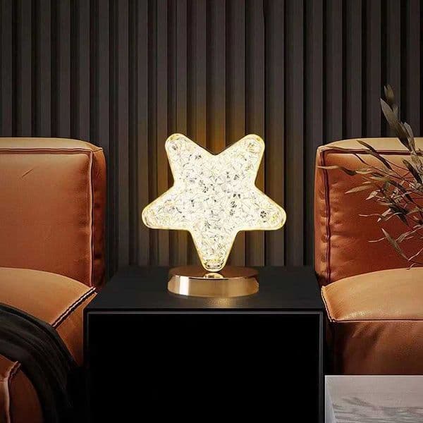 LED Moon Night Light Room Moon Stars Ornament Lamp for Children Girls Gift Bedroom Home Decorations Rechargeable Iron Art LightLX241030