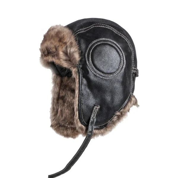 Mens winter hat thunder wind hat womens pilot bomber trap hat artificial fur snow hat with ear flaps windproof and warm 241030