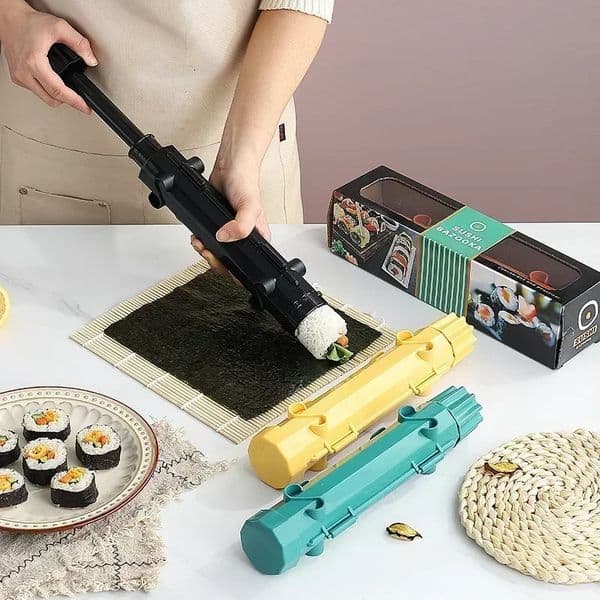 Striped Sushi Mold Rocket er Sushis Making Machine Kitchen Supplies Vegetable Meat Roll Tool Set 241024