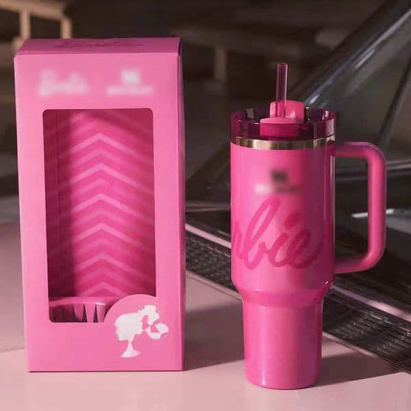 Designer Tumblers 40OZ With Gift Box Sports Travel Mug 304 Stainless Steel With Handle Car Insulation Mug Portable Ice Bar Mug Christmas Gifts