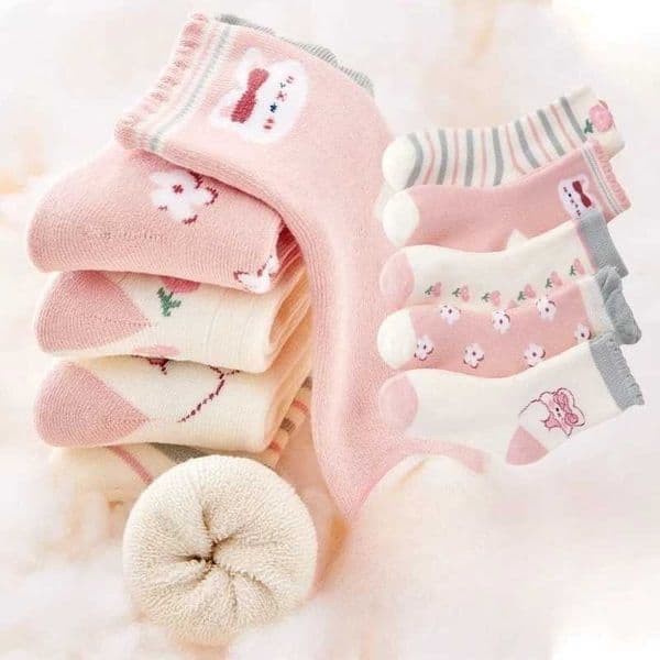 Childrens socks wool loops thick skin warm stockings autumn boys and girls floor socks W241030