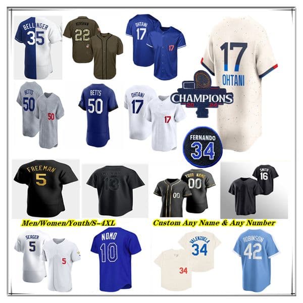 Baseball Jerseys Shohei Ohtani Mookie Betts Tommy Edman Enrique Teoscar Hernandez Will Smith Max Muncy Gavin Lux Jack Flaherty Yoshinobu Yamamoto Andy Pages Taylor