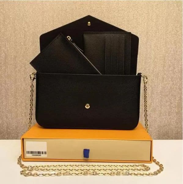 Lady Clutch Crossbody Felicie Pochette M61276 Shoulder Bags Handbags Designer Bags Wallets 3 in 1 Ladies Flap Bag High Gold Chain box dust bag