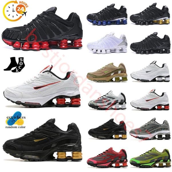 Outdoor Sports Big Size 46 Men Running Shoes Shox TL Men Trainers Triple White Black Metallic Gold Silver Platinum Multi Volt Sunrise Red Blue High Quality Sneakers