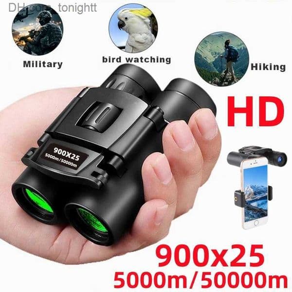 Telescopes 900X25 Zoom Telescope Professional BAK4 HD Powerful Binoculars Long Range Portable Monocular for Outdoor Camping Hiking Tourism Q230907