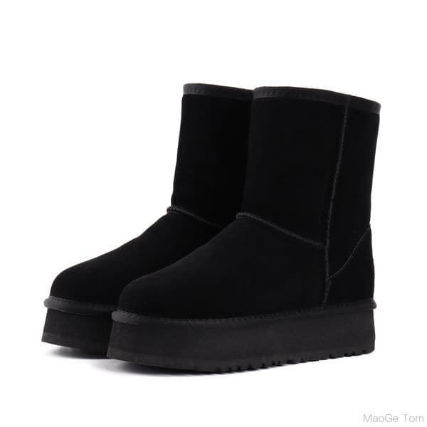 41Color ASH Warm winter boots Tazz Disquette Scuffette Slippers Womens Mini Half Snow Boot USA GS Full Fluffy Booties slipper Size 4-12 With Box