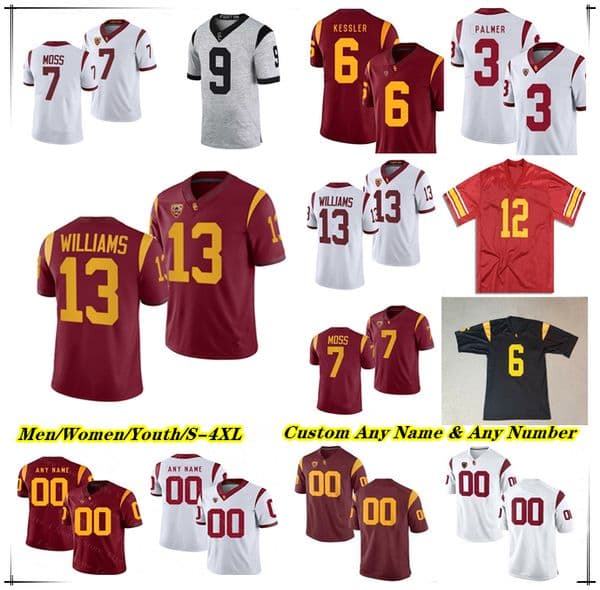 NCAA College USC Trojans Football Jerseys Caleb Williams MarShawn Lloyd Quinten Joyner Austin Jones Tahj Washington Duce Robinson Solomon Byrd Reggie Bush Smith