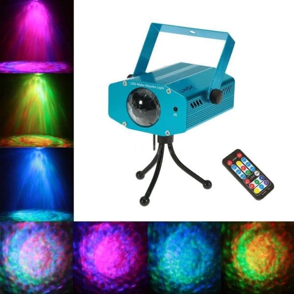 Lightme Projector Laser Outdoor 3W RGB LED Effects Water Ripple Club Stage Lights Party Dj Disco Lights Holiday Lamps LL