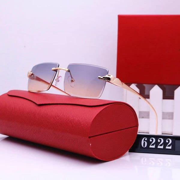 Woman Designer Sunglasses for men and women Anti blue light glasses frame reader eyewear gradient lens gold Leopard head accessories lunett gafas para el sol de mujer