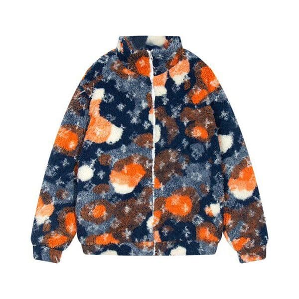 coat winter jackets designer men jacquard suede coat long sleeve zipper loose men top coat fashion outdoor warm casual pattern fleece sweater hip hop jackets
