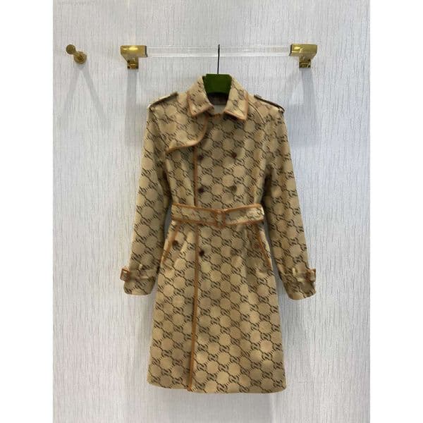 Women Designer Dress Classic Jacquard Fabric Lapel Long Sleeves Dress Custom Button Cardigan Belt Slim Bubble Sleeves Maxiskit 2 Colors Dresses For Woman